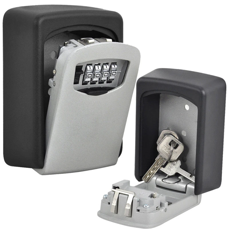 Garage Wall Mounted 4&Digit Combination Key Lock Gym Storage Security Box HA39 Garage Wall Mounted 4&Digit Combination Key Lock Gym Storage Security Box HA39