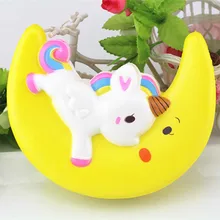 Squeeze squishy diversión caballo lento suave novedad AntiStress juguete kawaii lindo correas Funny gadgets Kid Toy stress reliever Decoración
