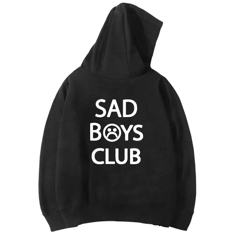 Хип-хоп хлопок sad boy club мужские толстовки harajuku толстовка теплая флисовая толстовка уличная Толстовка Прямая поставка Мужская одежда мягкая