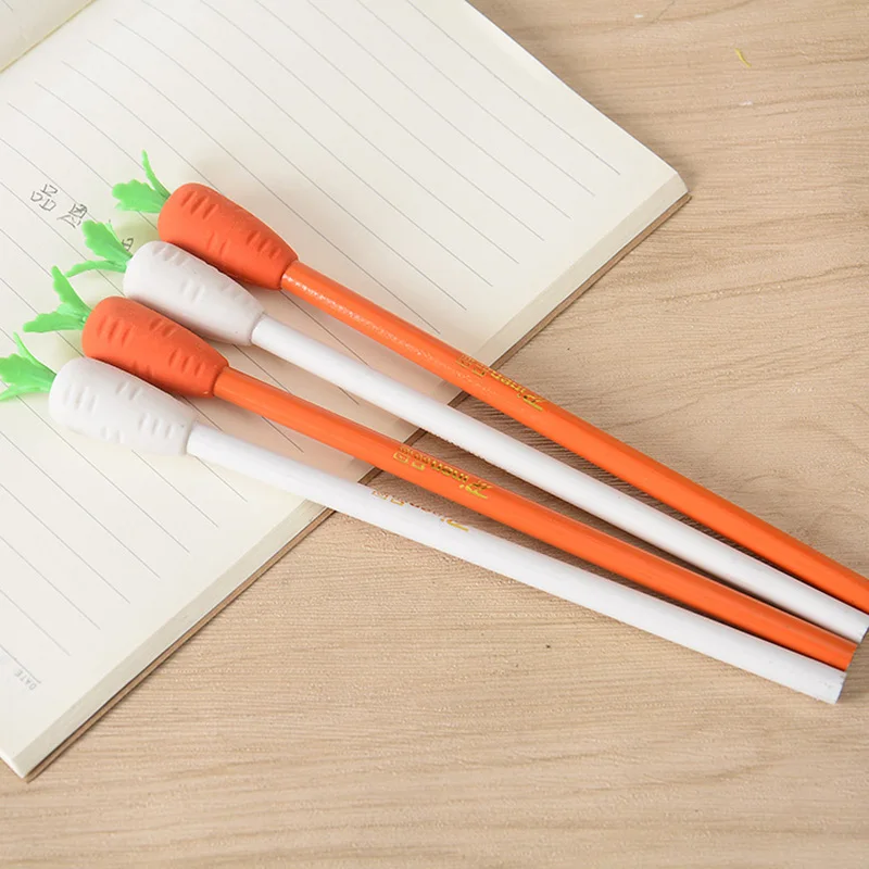 40 шт. kawaii деревянные карандаш много стильная футболка с изображением персонажей видеоигр морковь карандаш с ластиком для детей школьных принадлежностей HB Плотницкий Карандаш