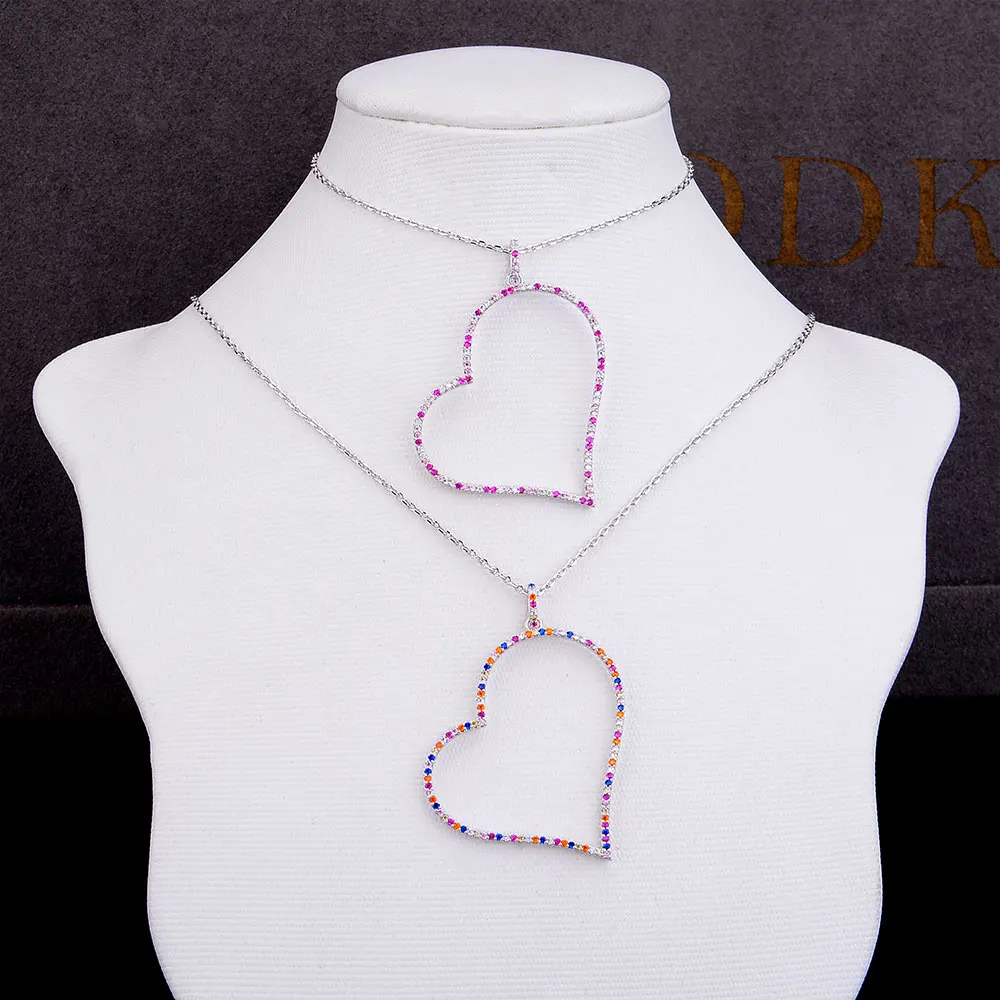 Baratos Regalo del Día de la madre collar inicial delicado de moda Collar personalizado corazón apilable collares para mujer novia esposa regalos