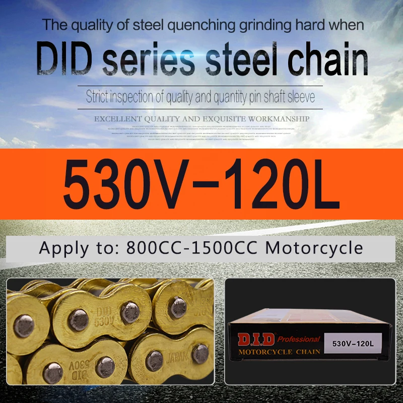 ApplianPar 520 Pitch O-Ring Drive Chain With Chain Breaker - 120 Links For Honda Kawasaki ATV Motorcycle - View #2