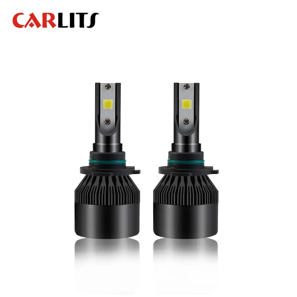 CARLITS 2 шт. 9005 C6S светодиодный Автомобильные фары 12V 60 Вт/заданная величина COB для