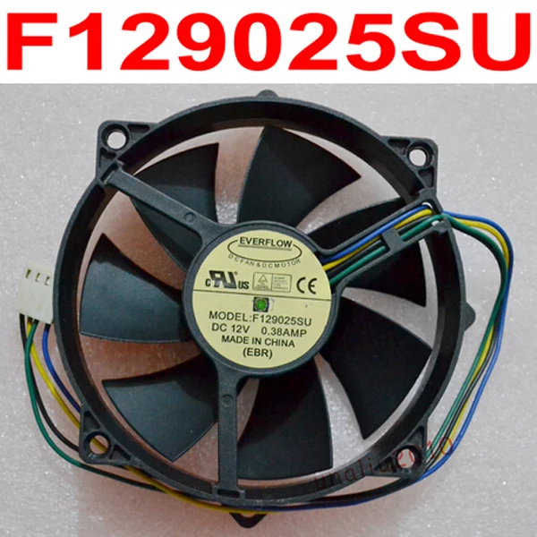 F129025SU 9025 90/80 мм x 25 12 В 4Pin 0.38A Круглый Вентилятор ЦП кулер радиатор для