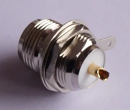 

N Female Bulkhead Connector With Solder Cup