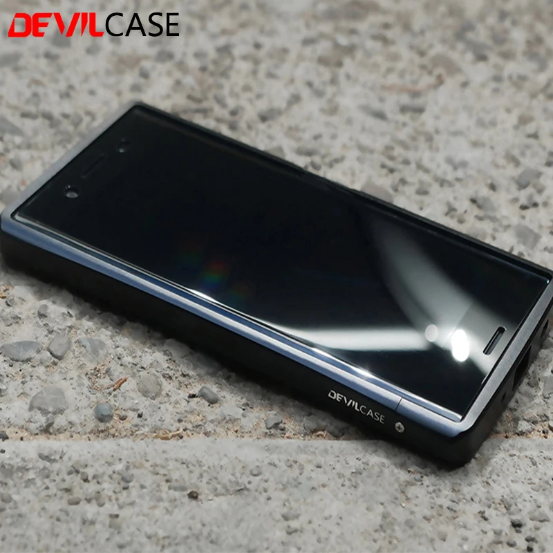 DEVILCASE для SONY XPERIA XZ Premium XZP изогнутое защитное стекло 5 дюйма или Оса HD чехол с