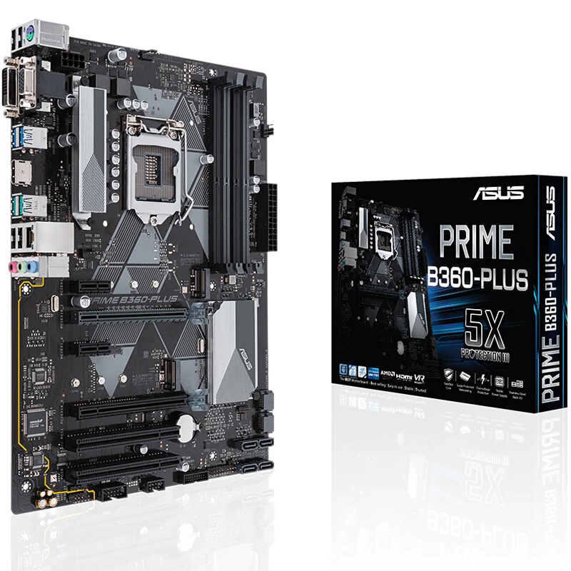 ^Cheap New desktop motherboard ASUS PRIME B360-PLUS B360 LGA 1151 DDR4 ATX Motherboard Master series PC mainboard
