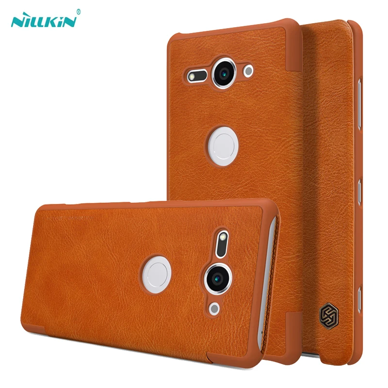 

For Sony Xperia XZ3 XZ2 / XZ2 Compact Case NILLKIN Qin Retro Leather flip case Cover for Sony Xperia XZ2 Premium with card slot