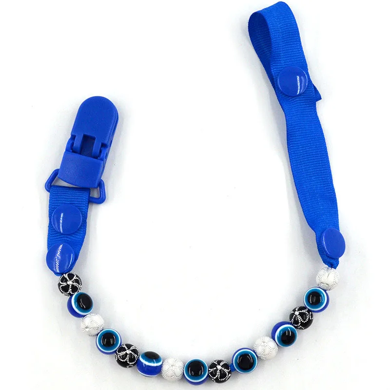 

Blue Eye Pacifier Chain For Nipples Chupetas Para Bebe Pacifier Clips Chain Soother Holder Chain for baby B0618