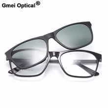 Gmei оптический 1606 Urltra-светильник TR90 оправа для очков с поляризованными зажимами солнцезащитные очки для женщин и мужчин очки