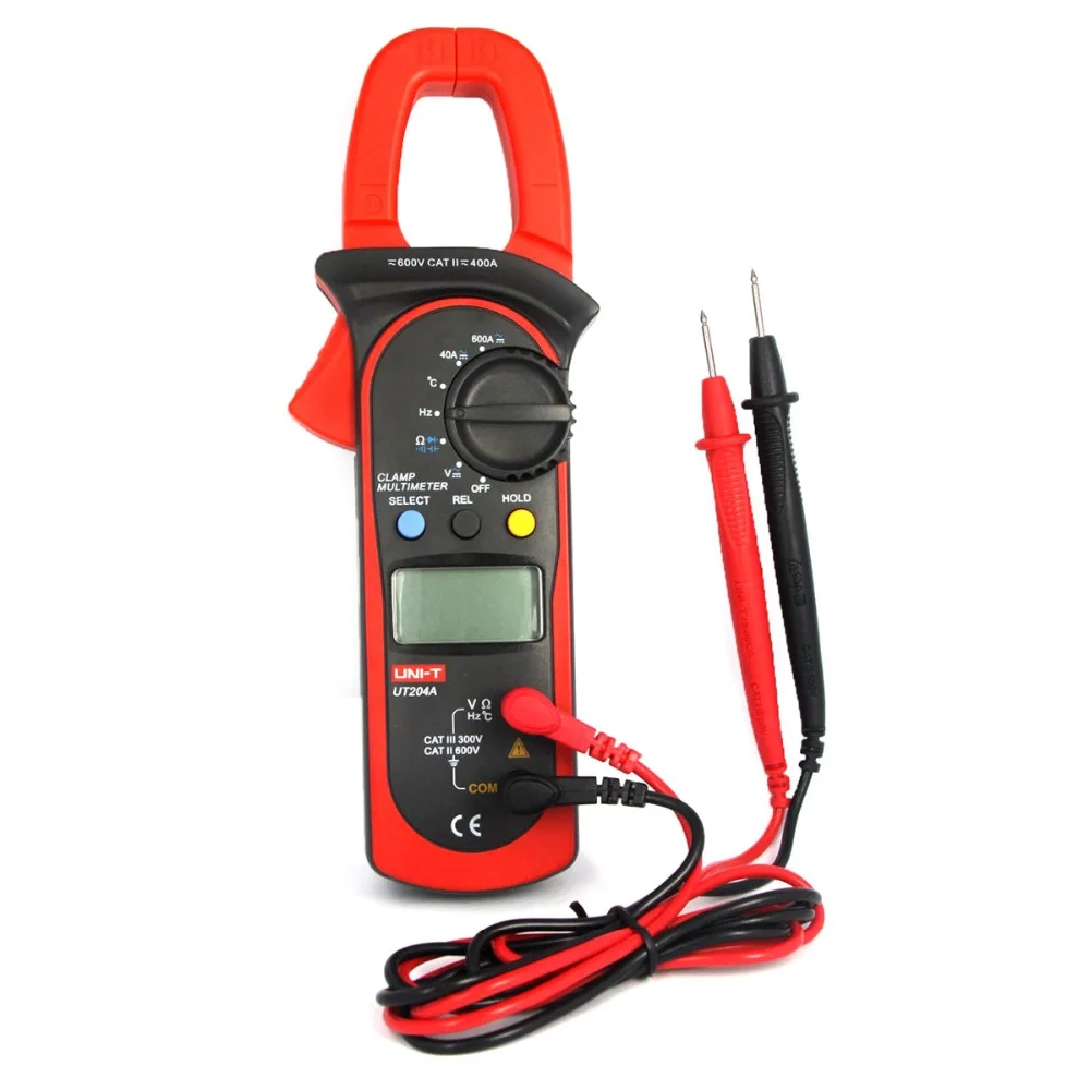 

UNI-T UT204A Ditgital Multimeter Clamp Meters Resistance Capacitance Tester Voltmeter Measurement Insturment Tool