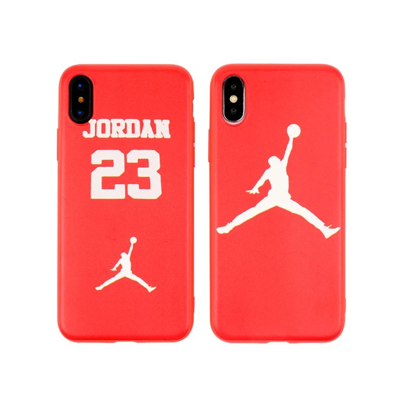 

Jordan Case For Iphone X XS MAX XR 10 8 7 6 6S plus 5 5s se Fashion Sports Michael Jordan 23 Soft Silicone Phone Cover 8plus