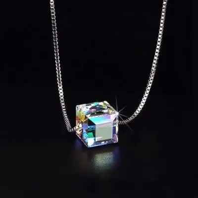 LE SKY мода кристалл луна кулон цепь многослойное ожерелье для женщин Девушка подарок ювелирные изделия