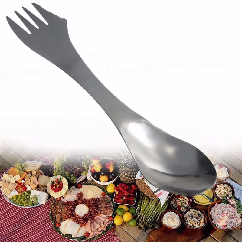 Creative 3 In 1 Stainless Steel Spoon Fork Knife  (5)