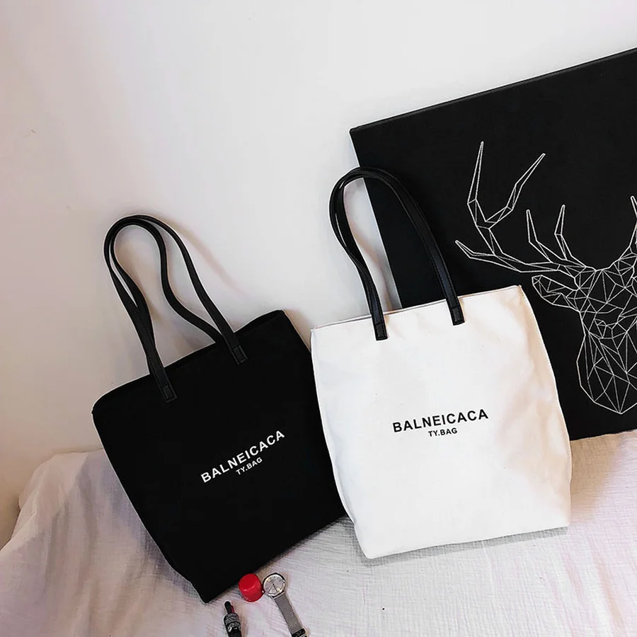 

MANFUNI Female Bag 2019 New Korean Version Ins Art Canvas Bag Chic Simple Versatile Bag Handbag Shoulder Bags