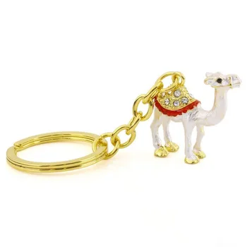 

1pc Camel Keyring Rhinestone Crystal Charm Pendant Key Bag Chain X'mas Gift