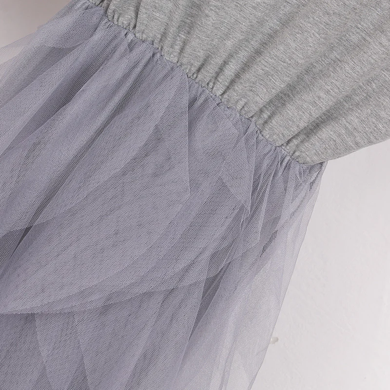 O neck long dress spring Summer 2019 new fashion short sleeve beach dress Casual Asymmetrical Mesh women