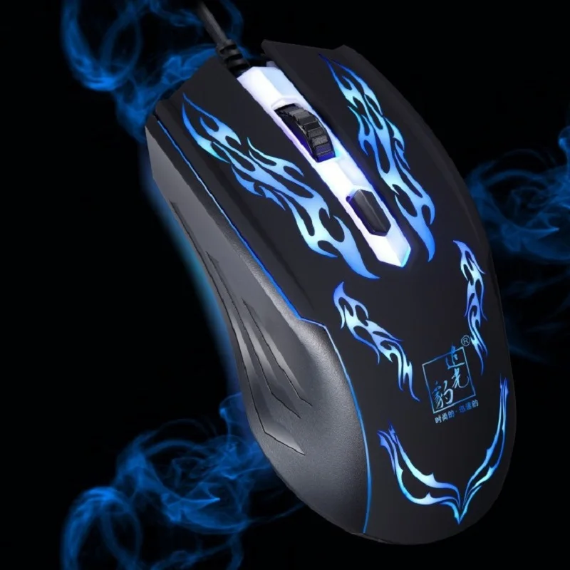 Hot Professional Glowing Wired Cable Game Mouse Dazzle Light Colorful
