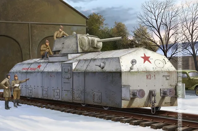 

1/72 Soviet Union Armored Train Model Toy Assembly 82912
