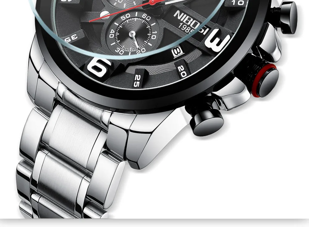Relogio Masculino NIBOSI Men Watches Top Brand Luxury Waterproof Sports Watches For men Stainless Steel Clock Reloj Hombre 2018  (11)