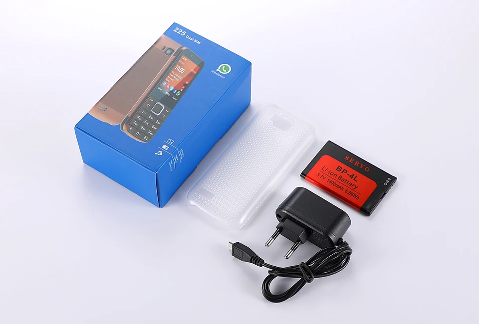 SERVO 225 телефон с двумя sim-картами 2,4 дюймов экран двойная вспышка Bluetooth слоты для карт памяти фонарик MP3 FM радио Телефон