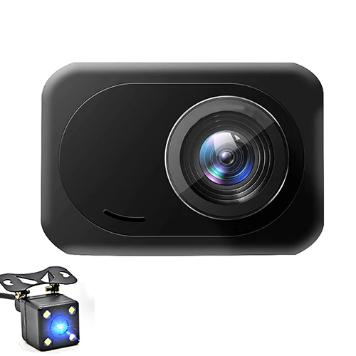 YANTU Автомобильный dvr 1" ips сенсорный 4G зеркало двойной cam тире Android ADAS gps FHD 1080P wifi авто регистратор заднего вида зеркало с камерой - Название цвета: Dual Camera