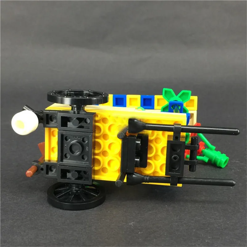 LegoINGlys Flower Cars Store Building Blocks City Street Garden Military Weapon MOC Accessory DIY Kits Toys For Children (1)