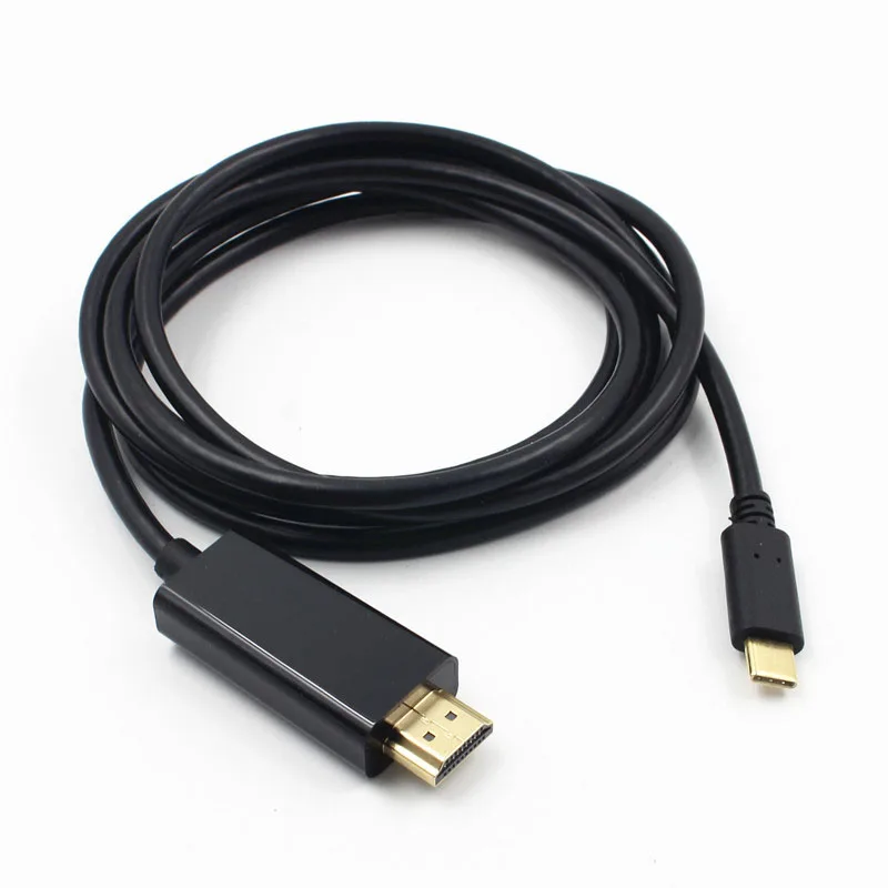 

New USB Type C 3.1 to HDMI Cable Type-C Male to HDMI Female 4K 1080P Adapter Cable For Macbook Laptop HDTV Connectors HR