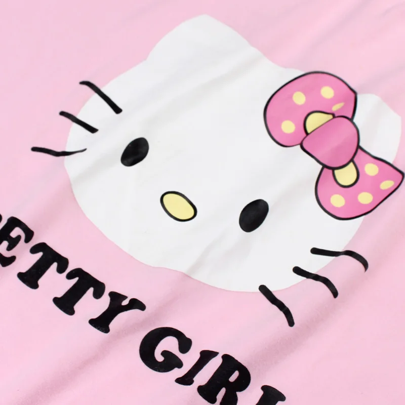 Брендовые хлопковые в полоску Ночные рубашки для девочек Для женщин Sweet Girl Lounge рубашки пижамы свободные Повседневное ночное мультфильм