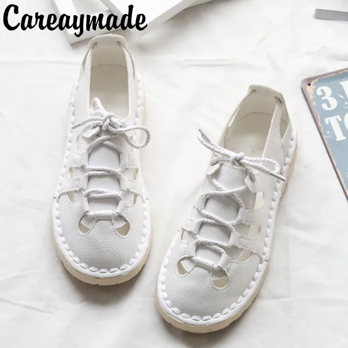 

Careaymade-Retro art Mori girl shoes,Women pure and fresh sandals,Sweet casual flat shoes,Low shoes,Super soft shoes,5 colors
