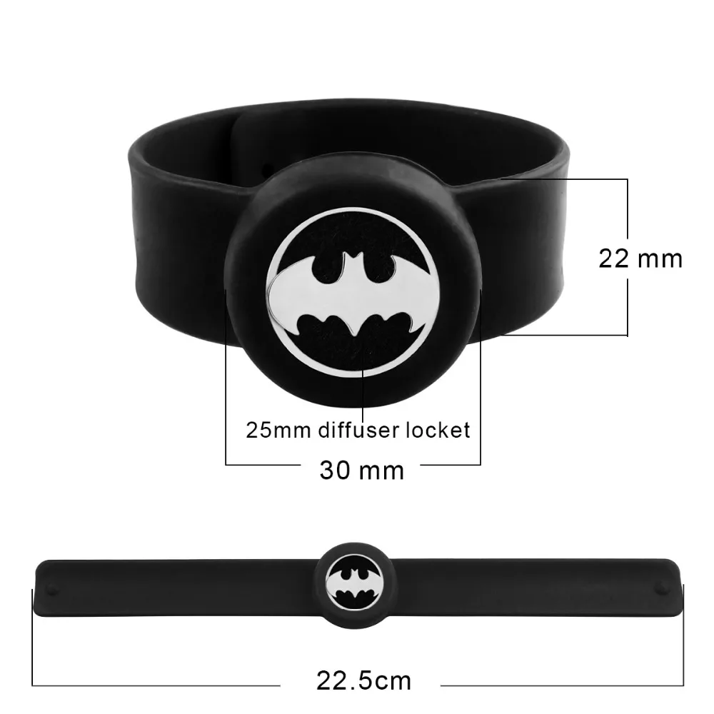 ZP-BS000-4 Silicone Diffuser Locket Bracelet