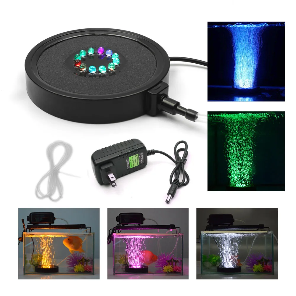 New 12LED Aquarium Light 110V 5050 RGB Led Fish Tank Lamp 220V