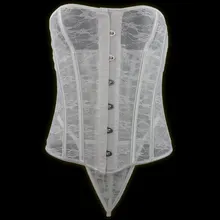 Модная одежда, есть плюс размеры, белый кружевной 12 со стальными косточками тонкая талия cincher формирователь тела для женщин/девочек леди, косметология cincher SH001