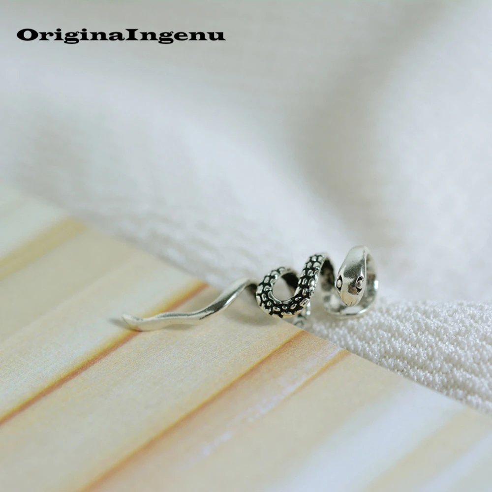 925 серебряные серьги на клипсах, винтажные очаровательные серьги в виде змеи, минимализм, креативный подарок на день рождения, Oorbellen Brincos серьги для женщин