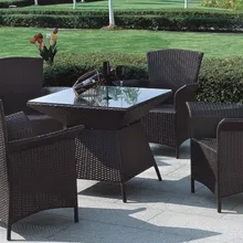 Горячая стиль ротанга набор уличной мебели