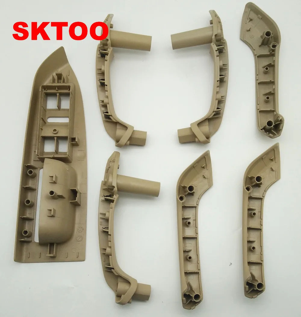 SKTOO 7 шт. набор бежевых внутренних дверных ручек для Touran Caddy 2003 2016 1T1867371H 1T1 867 371 H