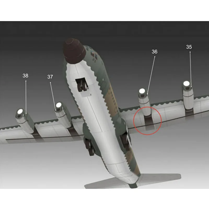 1:50 большой размер 3D C 130H самолетом бумажная модель ручная работа головоломка
