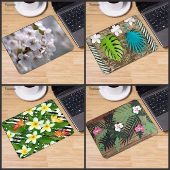 

Yuzuoan High Speed Beautiful Leaves and Flowers Vintage Stylish Mouse Pad Rectangle Mousepad 220X180 and 250x290 And 250X200X2MM