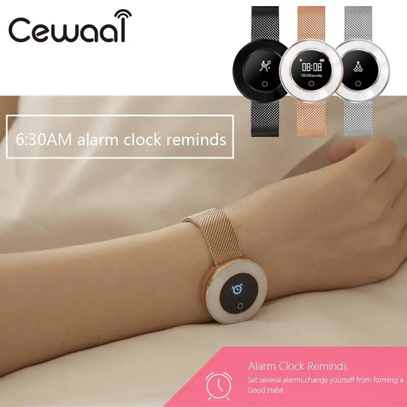 

Cewaal Smartwatch Lady IP68 BLE 4.0 Pedometer Heart Rate Monitor X6 Waterproof Smart Bracelet