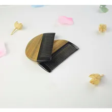 Расческа инструменты для ухода за кожей Hairdressi аппарат натуральная рогатая древесина скошенный оздоровительный массаж волос полукруглый корова угол сандалового дерева