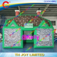 6x4x4 mH зеленый надувной бар-палатка для продажи, портативный надувной бар-палатка дом, профессиональная надувная палатка