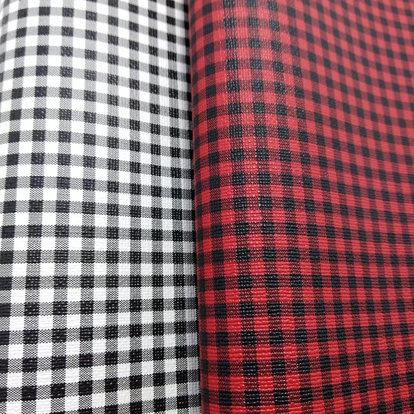 Buy 2PCS A4 SIZE Faux Leather Fabric Printed TARTAN