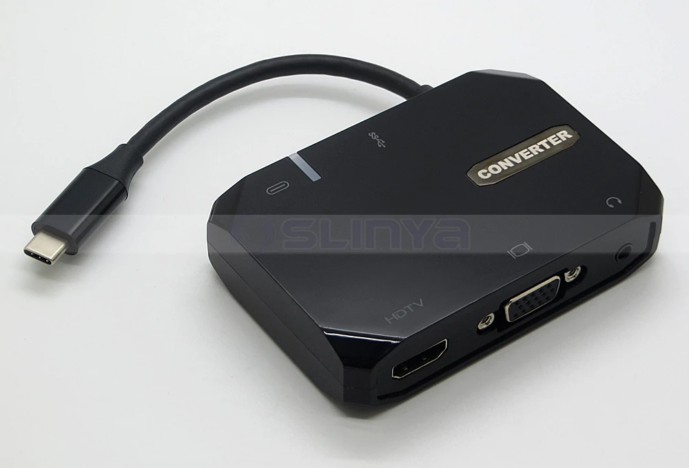 5 in 1type-c  to HDTV converter multifunction adapter 8039190125(3)