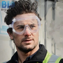 [Bio safe] рабочие защитные очки ветряные защитные винтажные стеклянные прозрачные пылезащитные защитные очки для глаз