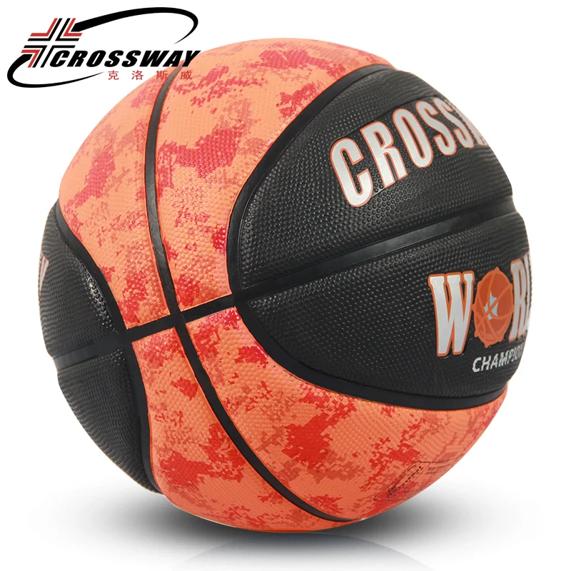 CROSSWAY 4 цвета баскетбольный мяч 71-590 высокое качество импортный резиновый материал Официальный Размер 7 бесплатно с сетчатой сумкой+ игла