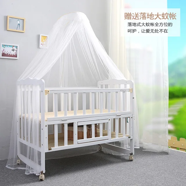 Buy 2016 Folding bed multifunction wood crib baby bed