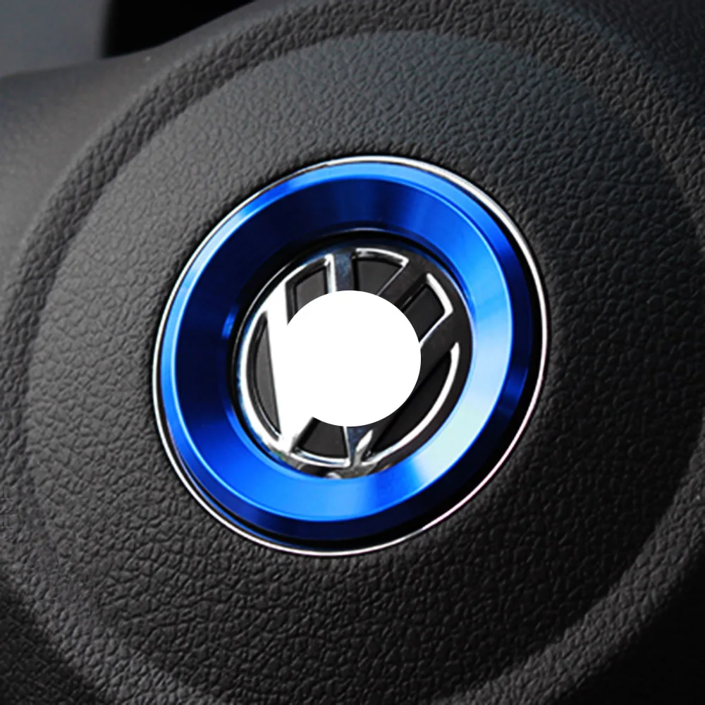 Car Styling Steering Wheel Logo Emblems Ring Decoration Sticker for