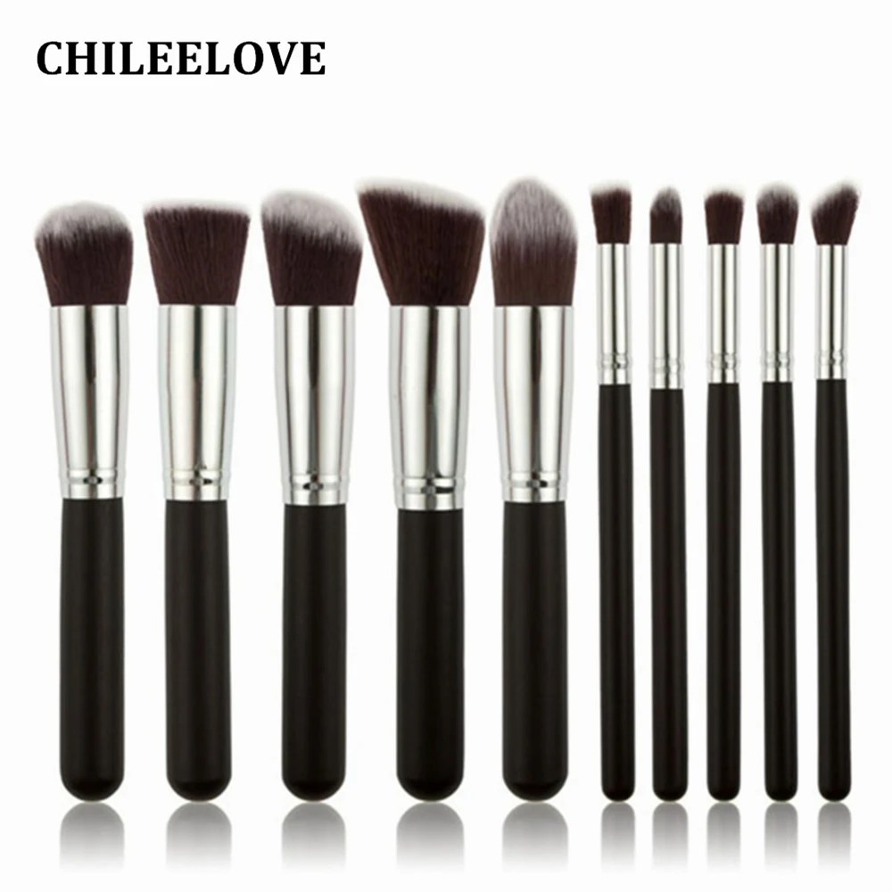 CHILEELOVE 10 шт./набор основа Косметика Макияж Кисти для макияжа Набор женщин