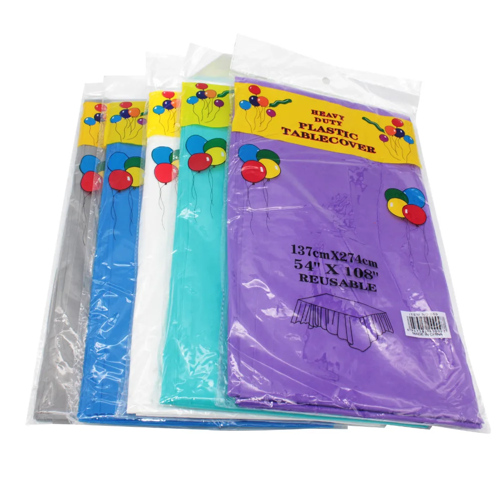 (137x274 سنتيمتر) المتاح للماء البلاستيك الجدول القماش الزفاف عيد ميلاد الحزب الرئيسية حزب مهرجان الجدول غطاء لوازم