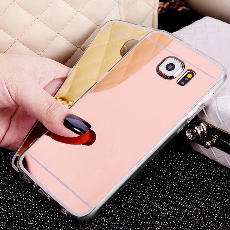 

New Arrival Mirror Soft Case Silicone Protective TPU Back Cover For samsung galaxy S7 S7edge edge G9300 G930F G9350 G935F